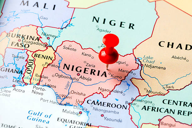 Photo de la carte du Nigeria